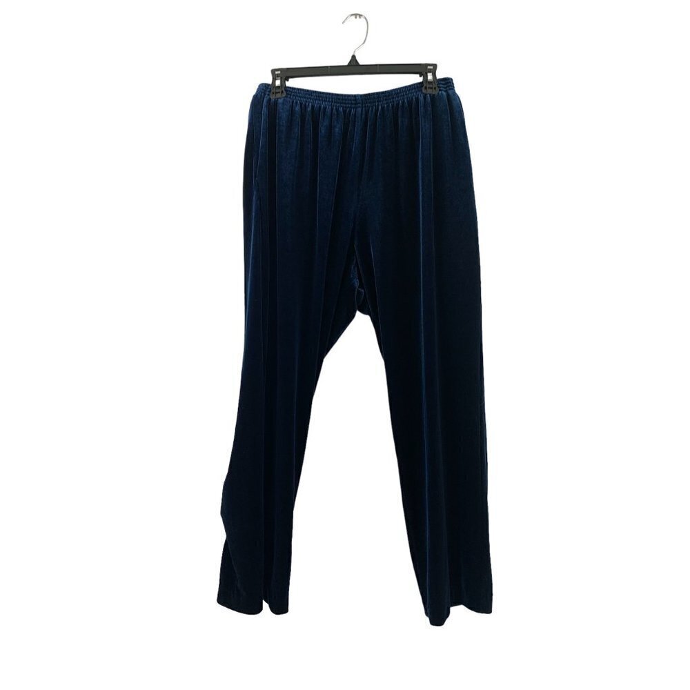 Alfred Dunner Women's Soft Navy Blue Pants
